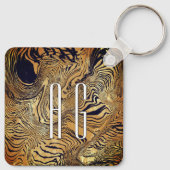 Cool pattern unique text  キーホルダー (裏面)