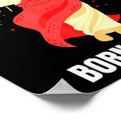 Cool People Are Born In April Christian Birthday J ポスター (角)