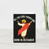 Cool People Are Born In December Christian  カード (正面)