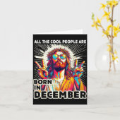 Cool People Are Born In December Christian Christm カード (黄色い花)