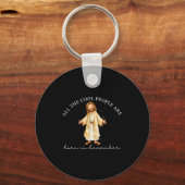 Cool People Are Born In December Christian Christm キーホルダー (正面)