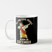 Cool People Are Born In December Christian Christm コーヒーマグカップ (左)
