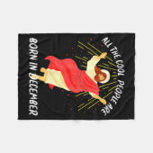 Cool People Are Born In December Christian Christm フリースブランケット (正面(横))