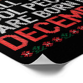Cool People Are Born In December Christian Christm ポスター (角)