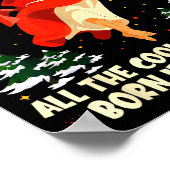 Cool People Are Born In December Christian Christm ポスター (角)