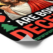 Cool People Are Born In December Christian Christm ポスター (角)