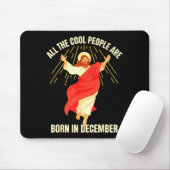 Cool People Are Born In December Christian Christm マウスパッド (マウス)