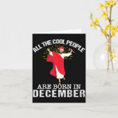 Cool People Are Born In December Christian Jesus C カード (黄色い花)