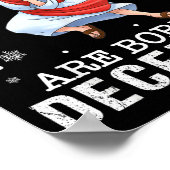 Cool People Are Born In December Christian Jesus C ポスター (角)