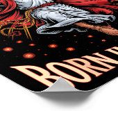 Cool People Are Born In December Christian Xmas Bi ポスター (角)