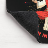 Cool People Born In December Birthday Funny Jesus マウスパッド (コーナー)