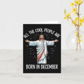 Cool People December Birthday Sritual Theme  カード (黄色い花)