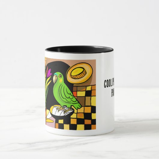 Cool People Have Parrots マグカップ (中央)