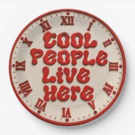 Cool People Live Here ペーパープレート