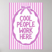 Cool People Work ポスター (正面)
