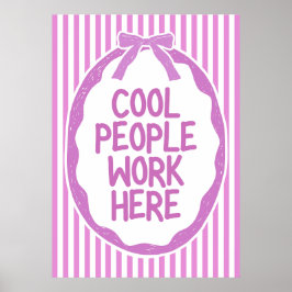 Cool People Work ポスター
