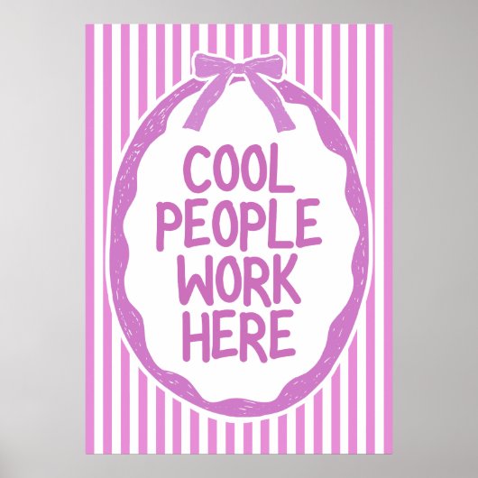 Cool People Work ポスター (正面)