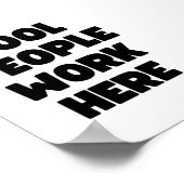 Cool People Work Here オフィスプリント ポスター (角)