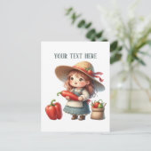 Cool pepper lover gardener customizable ポストカード (スタンド正面)