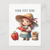 Cool pepper lover gardener customizable ポストカード (正面)