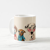 Cool Pet Dog graphic mug コーヒーマグカップ (正面左)