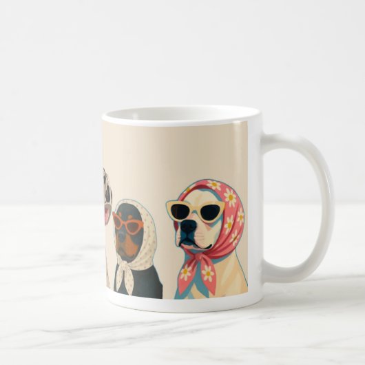 Cool Pet Dog graphic mug コーヒーマグカップ (右)