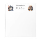 Cool Pets Personalized Veterinarian Notepad ノートパッド (正面)