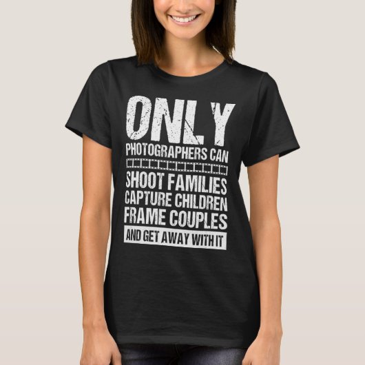 Cool Photographer For Men Women Photography Camera Tシャツ (正面)