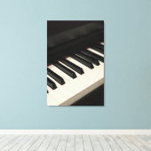 Cool Piano Design キャンバスプリント (インサイチュ (ウッドフロア))