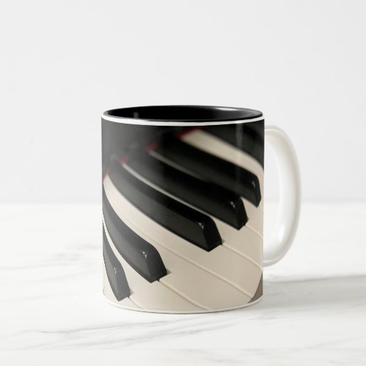 Cool Piano Design ツートーンマグカップ (正面右)