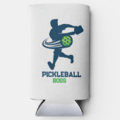 Cool pickleball paddle monogrammed pickleball pad スリム缶クーラー (正面)