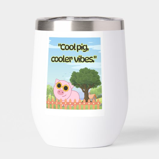 Cool Pig Cooler Vibes Cute Graphic Collection (背面)