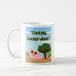 Cool Pig Cooler Vibes Cute Graphic Collection コーヒーマグカップ