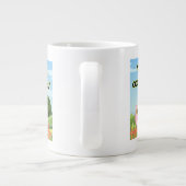 Cool Pig Cooler Vibes Cute Graphic Collection ジャンボコーヒーマグカップ (裏面)