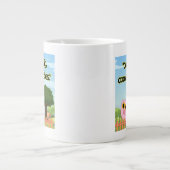 Cool Pig Cooler Vibes Cute Graphic Collection ジャンボコーヒーマグカップ (正面)