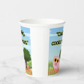 Cool Pig Cooler Vibes Cute Graphic Collection 紙コップ (右)
