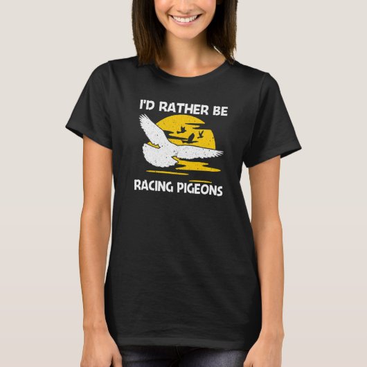 Cool Pigeon Racing For Men Women Homing Pigeon Rac Tシャツ (正面)