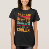 Cool Pilot For Men Dad Aircraft Aviation Airplane  Tシャツ (正面)