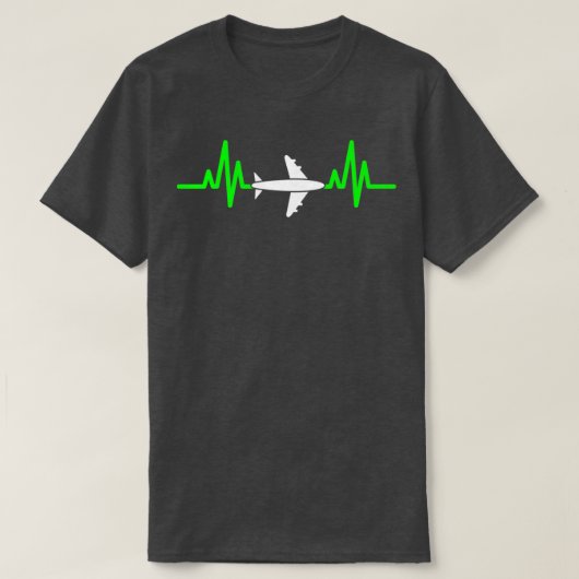 Cool Pilot Heartbeat  Tシャツ (デザイン正面)
