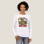 Cool Pine Hot Sun Retro Pineapple Summer Vibes トライブレンドＴシャツ (正面全体)