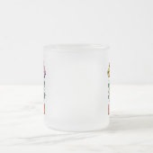 Cool Pine Hot Sun Retro Pineapple Summer Vibes フロストグラスマグカップ (中央)