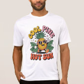 Cool Pine Hot Sun Retro Pineapple Summer Vibes Tシャツ (正面)