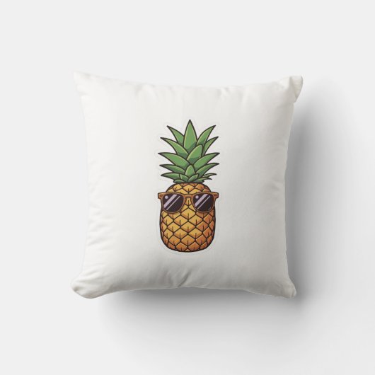Cool Pineapple with Sunglasses クッション (正面)