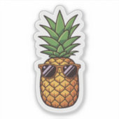 Cool Pineapple with Sunglasses シール (正面)