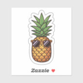 Cool Pineapple with Sunglasses シール (シート)