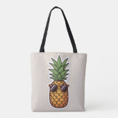 Cool Pineapple with Sunglasses トートバッグ (裏面)