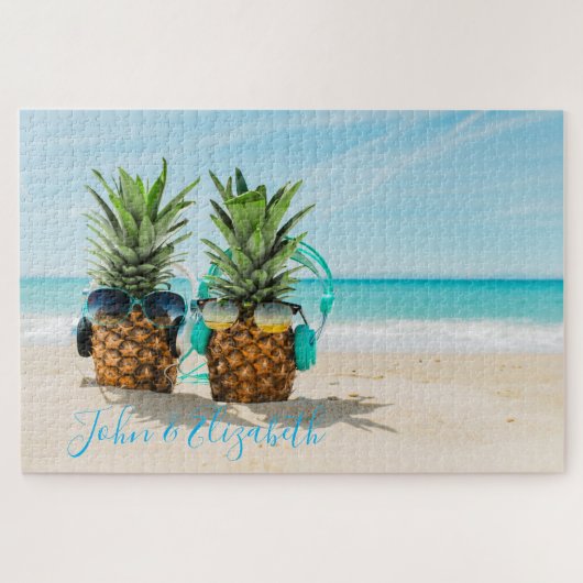Cool Pineapples Beach ジグソーパズル (横)
