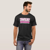 Cool Pink Tampa Girly Pink Simple & Adorable Tampa Tシャツ (正面フル)