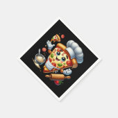 Cool Pizza lovers party  スタンダードカクテルナプキン (角)