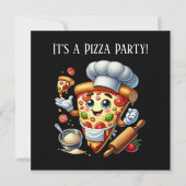 Cool Pizza lovers party  招待状 (正面)
